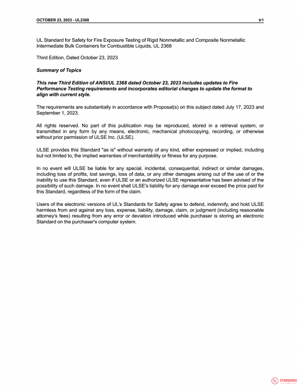 UL 2368 PDF UL 2368 PDF